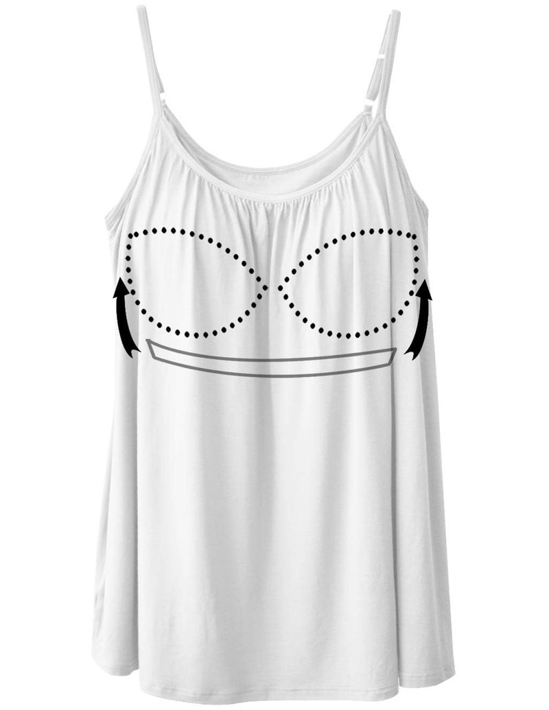 ANYFITTING Camisoles for Women with Built in Bra Adjustable Strap Tank Tops Cami Sleeveless Summer Tops for Workout Sleeping Traveling - Image 1